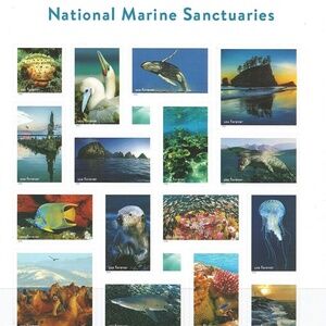 US National Marine Sanctuaries Pane of 16 Forever #205551829273